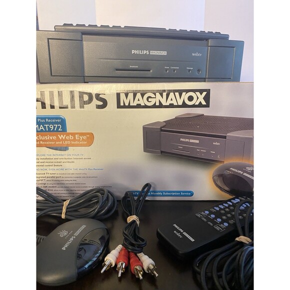 Vintage Philips Magnavox Internet WebTV Terminal MAT972 Complete w/box Untested - Picture 3 of 16